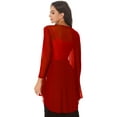 thumbnail image 5 of iiniim Womens Casual 3/4 Sleeve Open Front Lightweight Drape Cardigan with Irregular Hem, 5 of 7