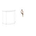 thumbnail image 1 of Mesita de noche de acrílico,Mesa auxiliar de acrílico transparente Mesa auxiliar transparente en capas,Mesa pequeña de acrílico,mesita de noche pequeña,compacta,Figura de estatua de, 1 of 8