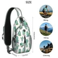 thumbnail image 3 of Cute Kawaii Cactus Sling Bag, Lightweight Crossbody Backpack with Succulent Aesthetic, Anti-theft Daypack for Outdoor Enthusiasts and Office Workers, 3 of 3