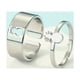 thumbnail image 2 of Anillo de acero inoxidable para mujeres hombres moda oro plata a juego anillos para parejas anillos conjunto ajustable joyería piña anillo amantes de la fruta joyería, 2 of 2