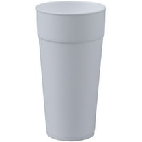 Genuine Joe Solutions Disposable Foam Cups, 24 oz, White, 300 Count