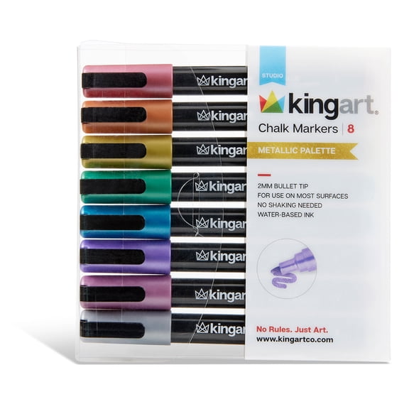 Liquid Chalk Pens 8 Metallic Colors