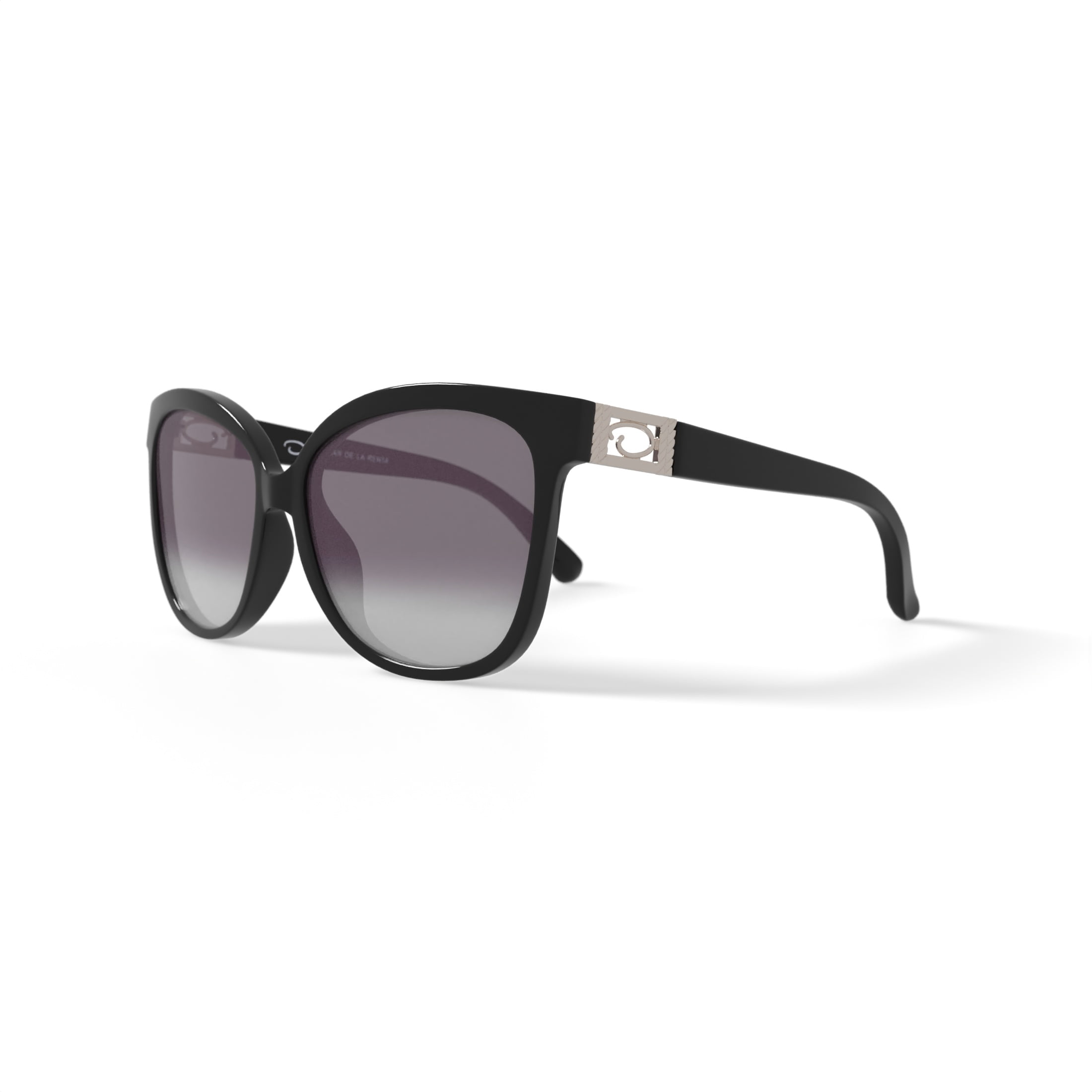 Oscar Women's Rx'able Fashion Sunglasses, O1322, Black, 57-15-145, with Case