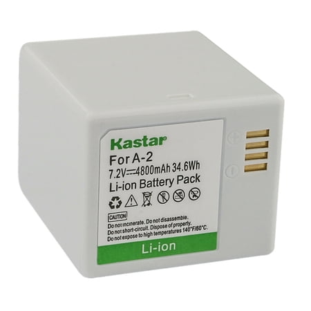 Kastar 1-Pack A-2 7.2V 4800mAh Rechargeable Li-ion Battery Replacement for Arlo A-2 A2 VMA4400C VMA4410 VMA4410-10000S VML4030 VML4430 308-10030-01 308-10032-01 Arlo Go Mobile Security Camera