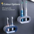 thumbnail image 3 of Juego de 2 soportes para cepillos de dientes eléctricos, soporte de pared drenable para cepillos de dientes eléctricos, almacenamiento para cepillos de dientes eléctricos, soporte de pared para, 3 of 5