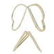 thumbnail image 4 of 100 Uds Clips de papel triángulo dorado forma de corazón doble capa Clip de nota tridimensional Clip de papel Clip de escritorio, 4 of 5