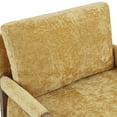 thumbnail image 3 of Duhome Dining Chair Upholstered Accent Chair Wrapped Armchair with Wood Frame for Dining Living Room Bedroom, Yellow, 3 of 8