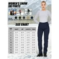 thumbnail image 6 of FEN AI Hiking Snow Pants Women Windproof Water Repellent Insulated Fleece Lined Winter Warm Pants Softshell Trousers, 6 of 9