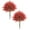 Red-2PCS, variant on 23.6 Inch Artificial Cedar Topiary Ball Trees with Ground Spikes UV Resistant Cypress for Outdoor Indoor Front Porch Garden Backyard Decor Evergreen Shrubs Bushes