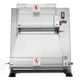 thumbnail image 2 of KFFKFF Semi-Automatic Stainless Steel Dough Roller Machine, Adjustable Thickness for Pizza and Pasta, 3-16 Inch Press with Lid, 390W Electric Design, Handles Up to 260 Pieces Per Hour, 2 of 9