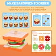 thumbnail image 5 of Wooden Sandwich Stacking Toys, Montessori Toys for Toddlers Kitchen Play Food Educational Preschool Learning Toys Christmas Birthday Gift Kids Toys for Boys Girls 3 4 5 Years Old, 5 of 7