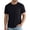 Black, variant on Men Crew Neck Short Sleeve T Shirt with Zippered Pocket Soft Breathable Casual Urban Streetwear All Season Basic Top