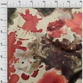 thumbnail image 3 of oneOone Rayon Red Fabric Abstract Watercolor Sewing Craft Projects Fabric Prints By Yard 56 Inch Wide, 3 of 4