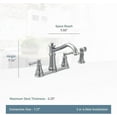thumbnail image 3 of Moen Belfield Chrome Two-Handle Kitchen Faucet, 3 of 4