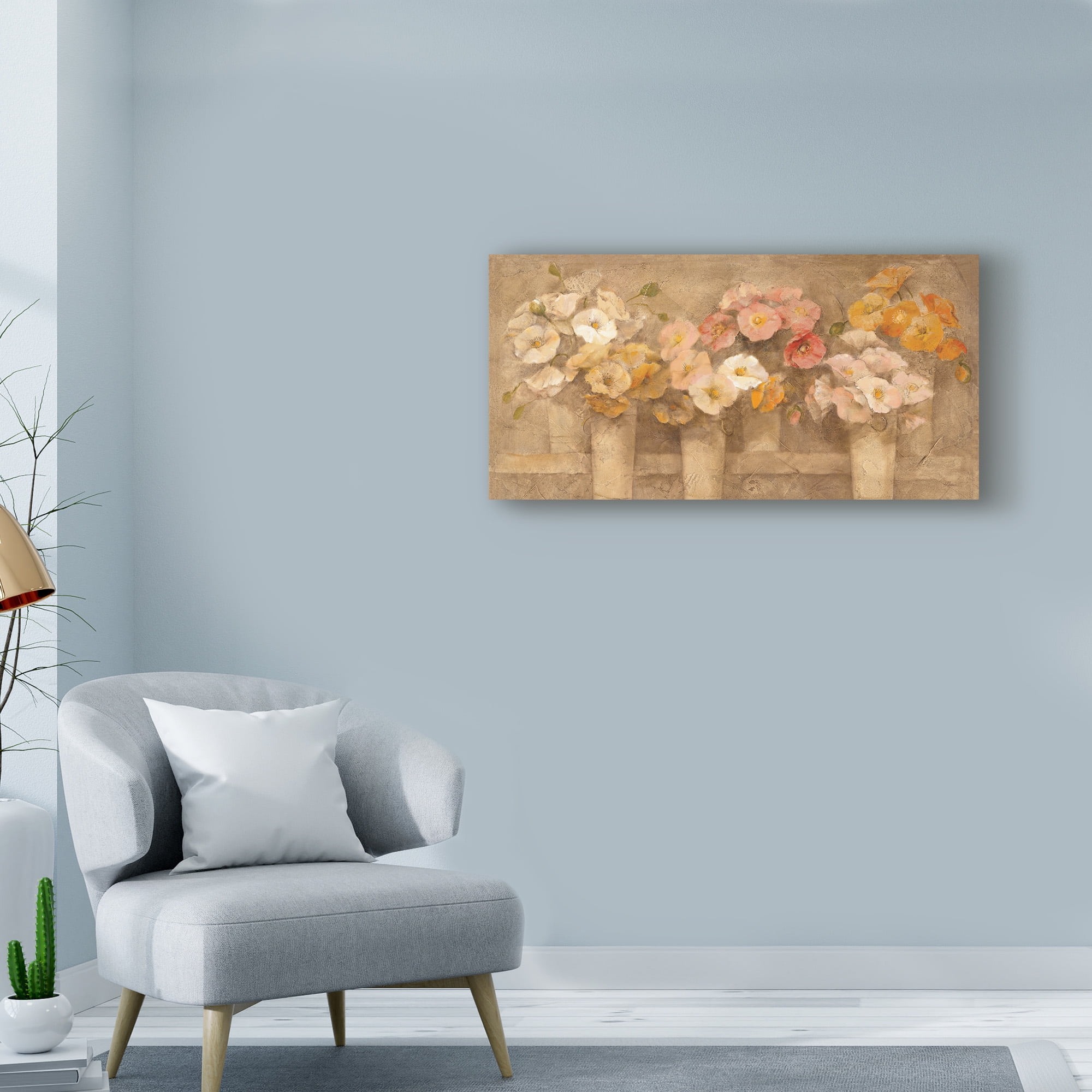 Trademark Fine Art 'Flower Market Neutral' Canvas Art by Albena Hristova