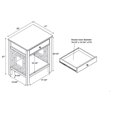 thumbnail image 4 of Linon Luster 1-Drawer Wood End Table in Black, 4 of 12