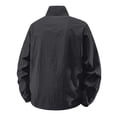 thumbnail image 5 of UPF 50+ Lightweight Sun Protection Jacket for Men - Breathable Quick-Dry Windbreaker with Stand Collar - Packable Outdoor Fishing & Hiking Coat Black XXL, 5 of 6