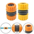 thumbnail image 5 of 8-Pack Garden Hose Quick Connector Set, 1/2 Inch Double Hose Repair Couplings, ABS Plastic, for Irrigation, Car Wash, Yellow & Orange, 5 of 5