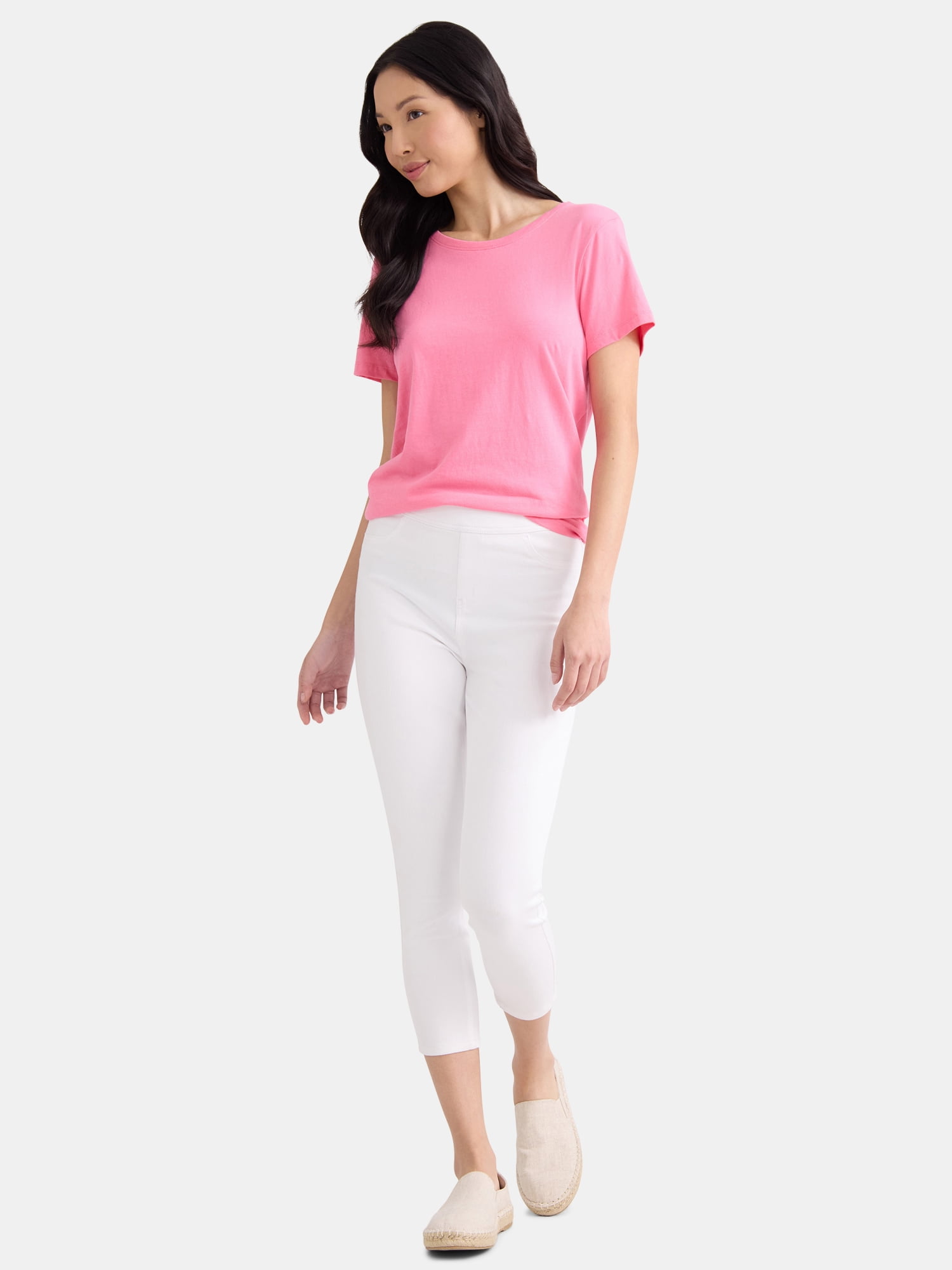 Time and Tru Women's Capri Jeggings, Sizes XS-XXXL