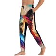 thumbnail image 3 of Kdxio Colorful Art Dog Pattern Joggers,Sweatpants for Men with Pockets-X-Large, 3 of 5