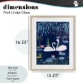thumbnail image 4 of Stupell Industries Rustic Lodge Swan Pair on Blue Pond Birch Framed Print Under Glass, 13 x 16, by Nabeela Rumi, 4 of 8