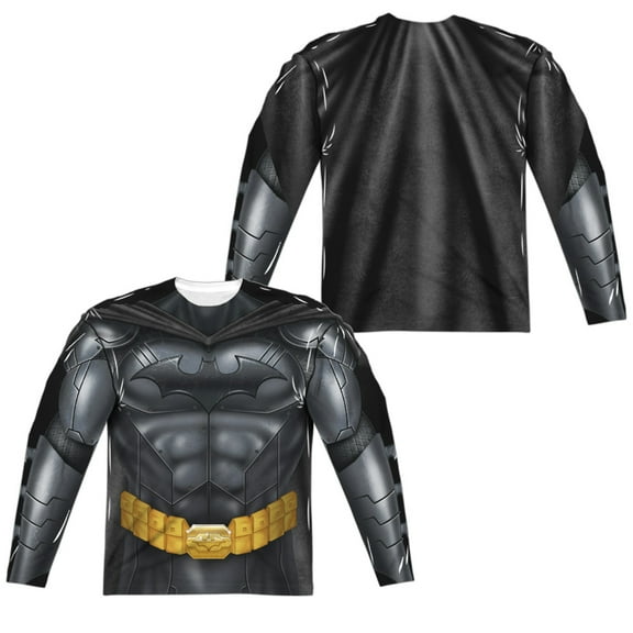 Batman - Batman Athletic Uniform (Front/Back Print) - Regular Fit Long Sleeve Shirt - XX-Large