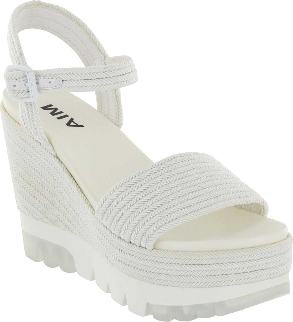 mia platform sandals white