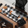 thumbnail image 2 of Long Mouse Pads for Desk,Checkered Halloween Pumpkin Pattern Desk Mats on Top Of Desks, Desk Mouse Pad Extra Large with 3mm Non-Slip Base and Stitched Edge for Gaming,Office,Work,Home 35.4"x15.7", 2 of 6