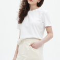 thumbnail image 2 of Basic Simple Womens Solid color Short sleeves T-shirt Fashion Loose tops, 2 of 8
