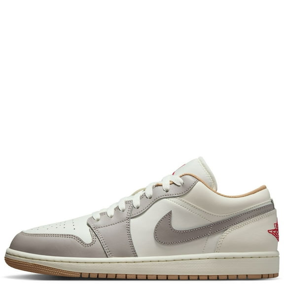 Men's Jordan 1 Low Sail/Fire Red-College Grey (553558 169) - 12