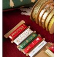 thumbnail image 3 of Decoraciones de cinta navideña Escena temática del festival creativo rojo Decoraciones para árboles de Navidad y decoraciones de regalo de bricolaje, 2,5 * 25 metros, compre uno gratis Rojo Verde RV011031-00990SDJ, 3 of 5