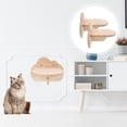 thumbnail image 4 of 2Pcs Cat Wall Furniture Cat Climbing Step Wall Mounted Kitten Wall Steps Bed, 4 of 8