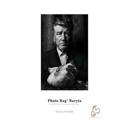 Inkpress Rag Warm Tone Inkjet - Hahnemuhle Photo Rag Baryta 315, 100% Cotton High Gloss, Natural White Inkjet Paper, 315gsm, 13x19