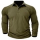 thumbnail image 2 of pstuiky Camisas casuales de manga larga para hombre, Blusa con botones y solapa de color liso para hombre camisetas de hombre xxl, 2 of 6