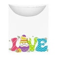 thumbnail image 4 of Xihbxyly Hauts Décontractés pour Femmes T-shirt Imprimé Col Rond de Pâques Manches 3/4 Col Rond Chandail Tendance à Petit Prix, 4 of 5