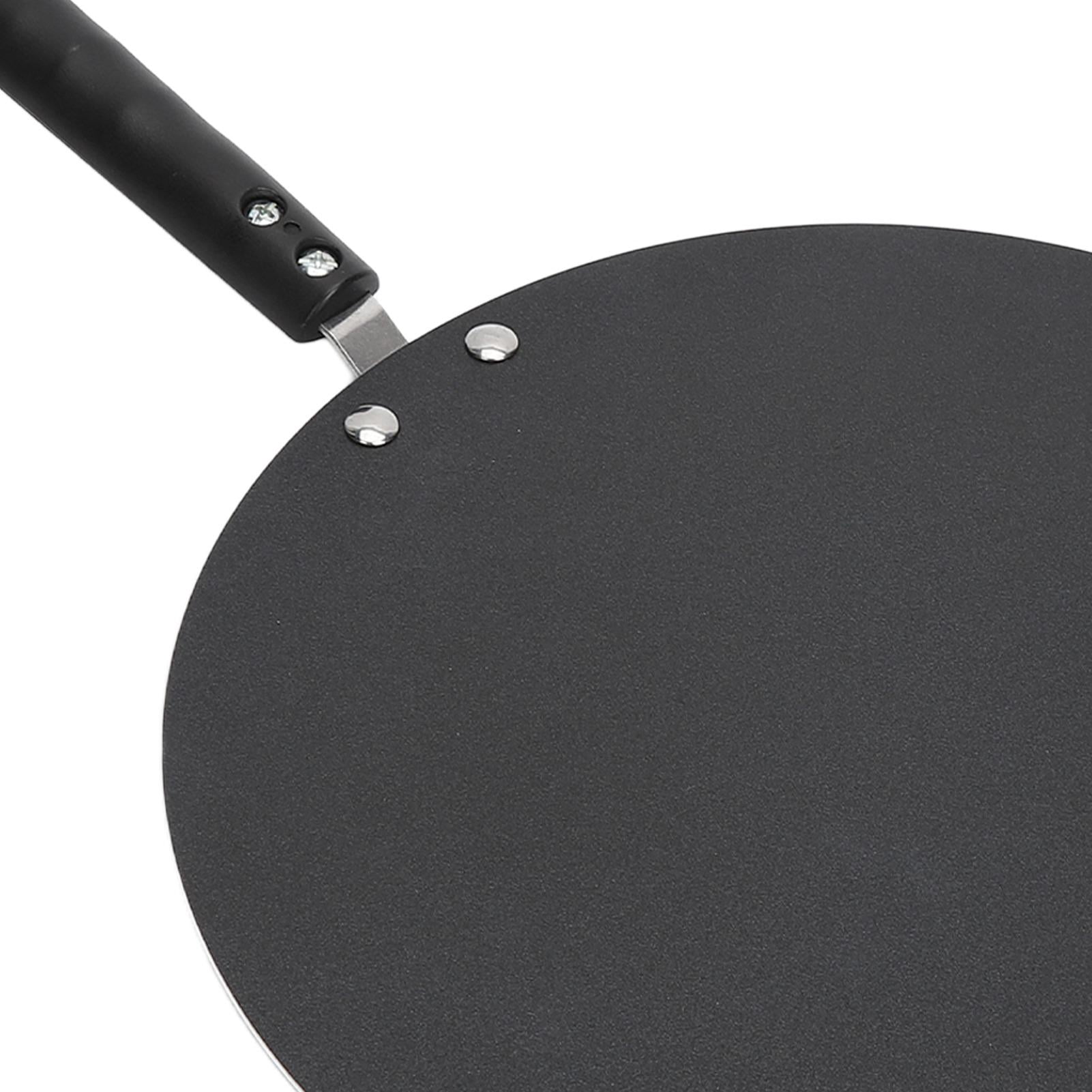 YAHHU Nonstick Aluminum Crepe & Pancake Griddle – 12.6” Round Gas‑Stove Pan, High‑Edge, Low‑Oil, Easy‑Clean, Multi‑Use for Eggs, Pancakes, Pizza