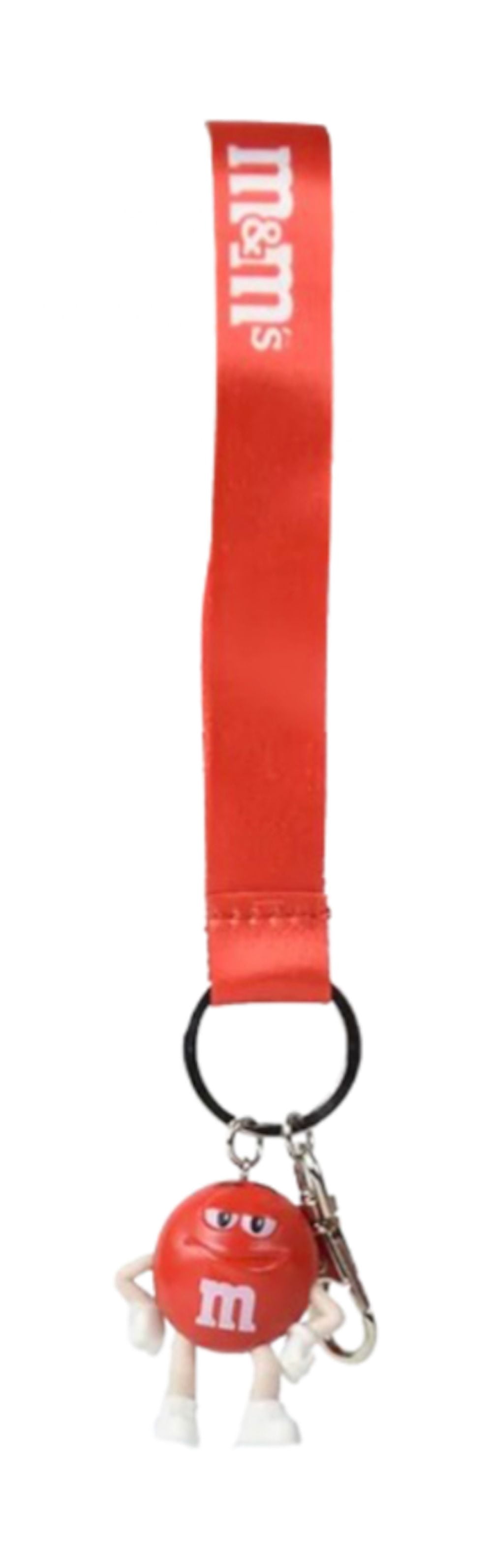 M&M's World Red Keychain with Fabric Loop New with Tag