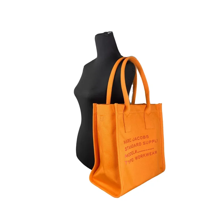 バッグ vaultroom LOGO CANVAS TOTE BAG / ORANGE Orange Tote Bag | bold woven polypropylene or cotton canvas