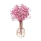 thumbnail image 2 of Ramo de hierba de la pampa artificial en jarrón | Tallos florales de seda rosa para bodas y decoración bohemia | Centro de mesa rústico | Flores artificiales de 32 cm, 2 of 6