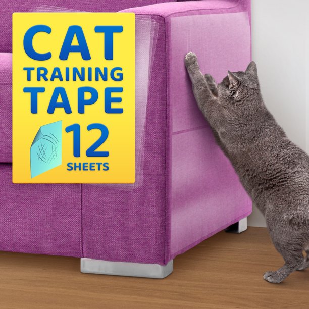 Cat Scratch Training Tape Sheets (12 Pcs), Furniture Couch Protector