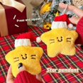 thumbnail image 3 of Christmas Star Plush Keychain Chirping Stuffed Doll Pendant Car K A2, 3 of 5