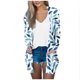 thumbnail image 1 of Mujeres de Manga Larga Tops de Impresión Casual Blusa de Bolsillo Cardigan Algodón Poliéster, Moda Señoras Top para el Uso Diario Y Casual de Primavera, 1 of 9