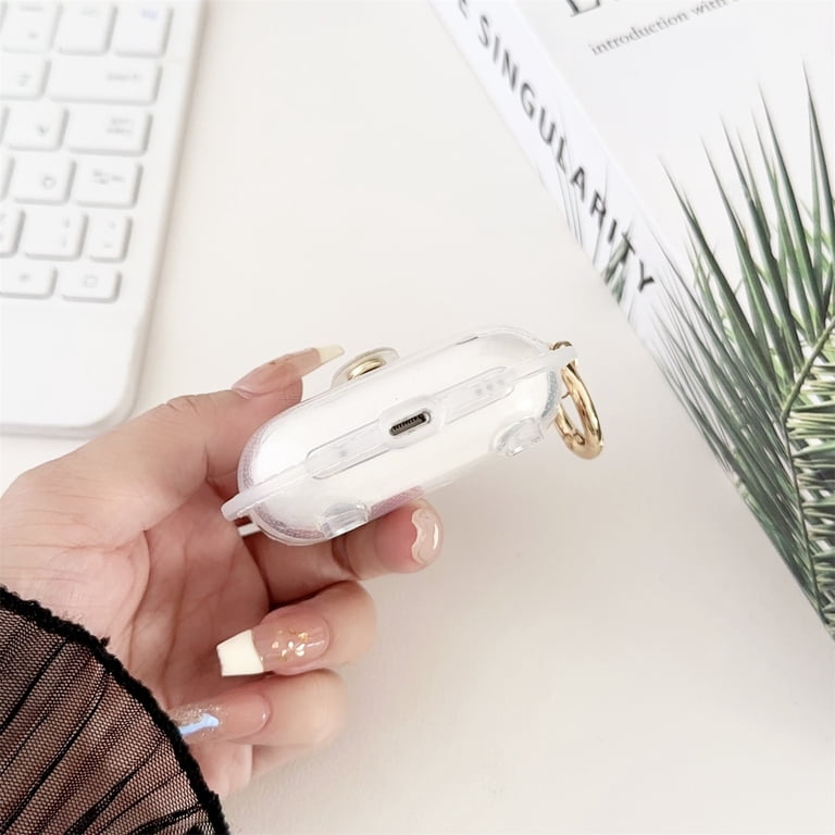 SaniMore for AirPods Pro 2019 Case with Keychain & Buckle Ring