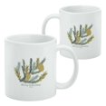 thumbnail image 2 of Merry Christmas Pinecones White Mug, 2 of 5