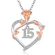 thumbnail image 1 of Collar de plata de ley 925 JUSTKIDSTOY para 15 cumpleaños, 1 of 7
