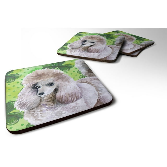 ""Caroline's Treasures Posavasos decorativos Poodle St Patrick's Multicolor""