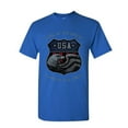 thumbnail image 1 of Tee Hunt USA Shield Patriotic T-Shirt Home of The Brave Land of The Free Mens, Blue, 3X-Large, 1 of 5