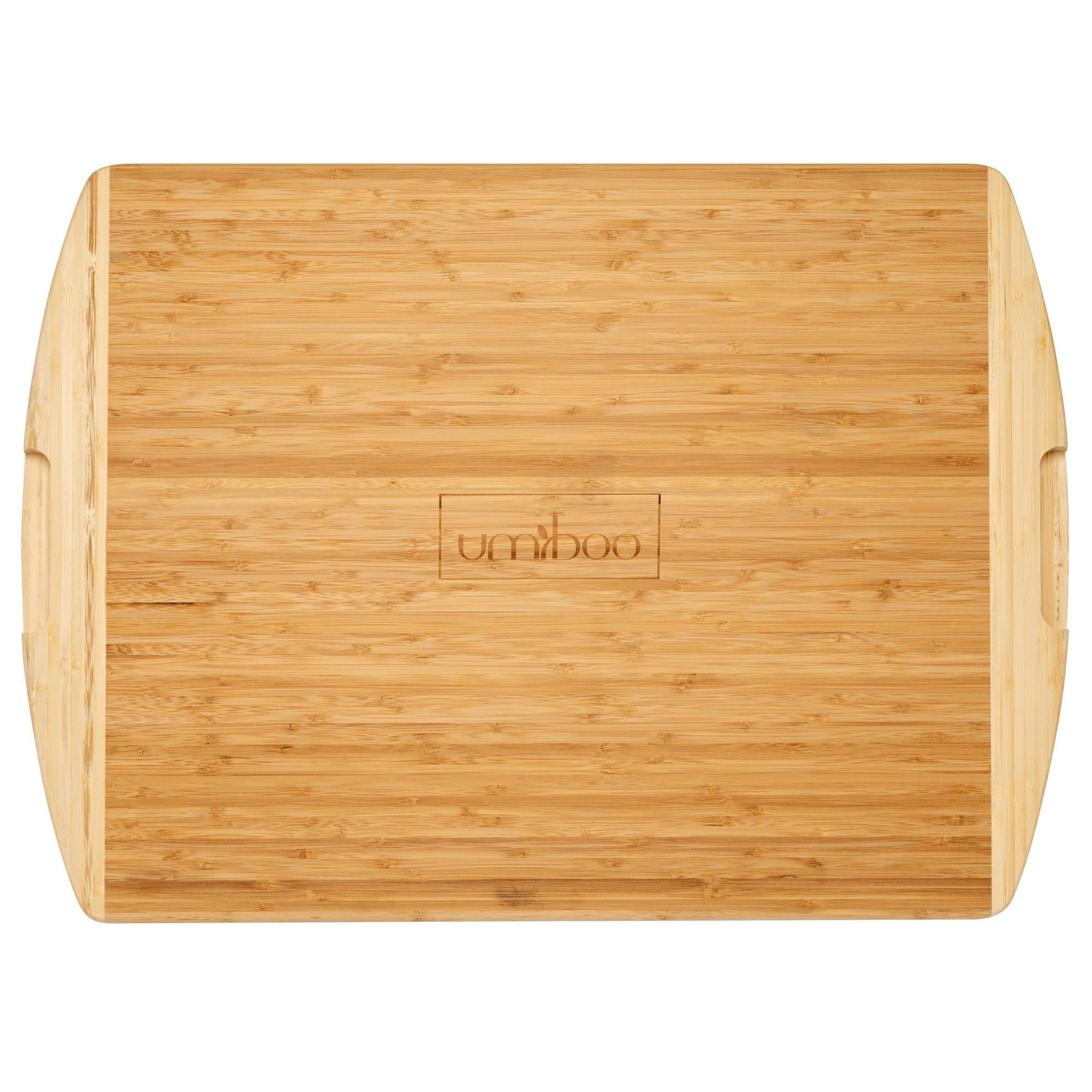 Umiboo Dual-Colored Bamboo Cutting Board (XXL, 36 x 24 inches)