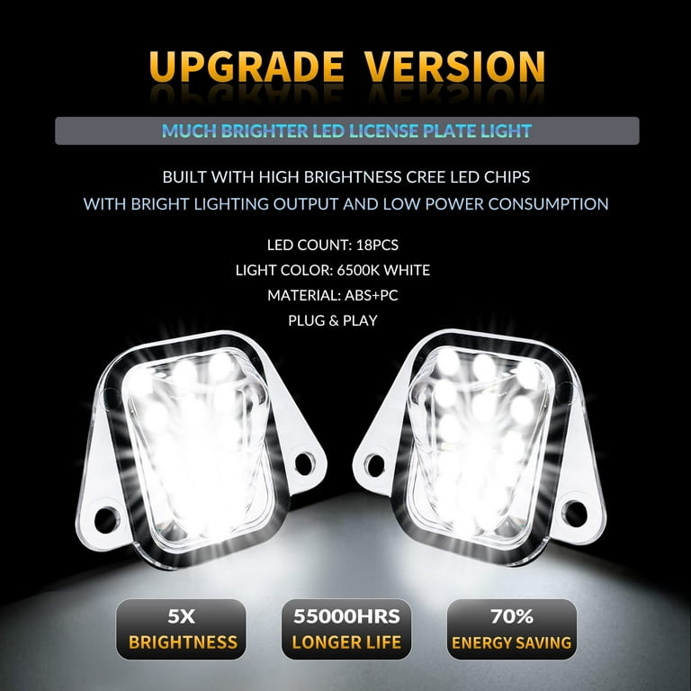 Led License Tag Plate For Lights 2007-2014 Suburban Taho Bbv | Meses Sin Inter&eacute;s