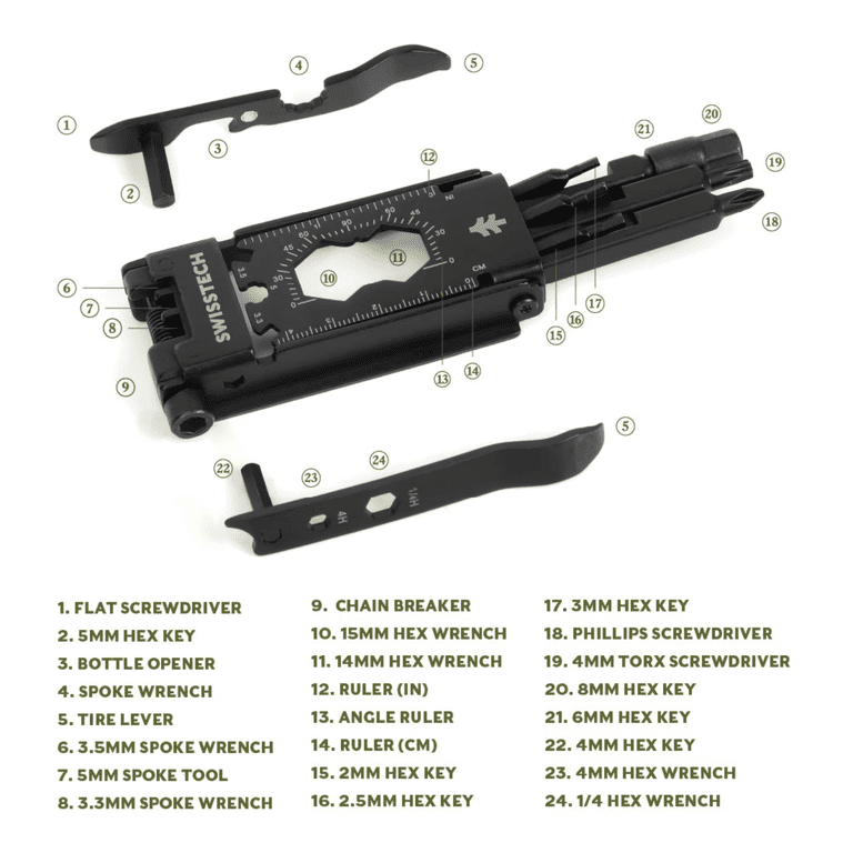 Swiss Tech Pendeln 24-in-1 Bike Multi-Tool with Chain Breaker photo 2
